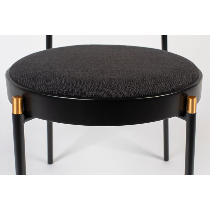 Bold Monkey Don't Stop The Webbing Eetkamerstoel - Set van 2 - Zwart