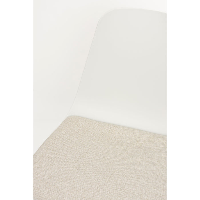 Housecraft Living Jeffrey Eetkamerstoelen Wit - Set van 4