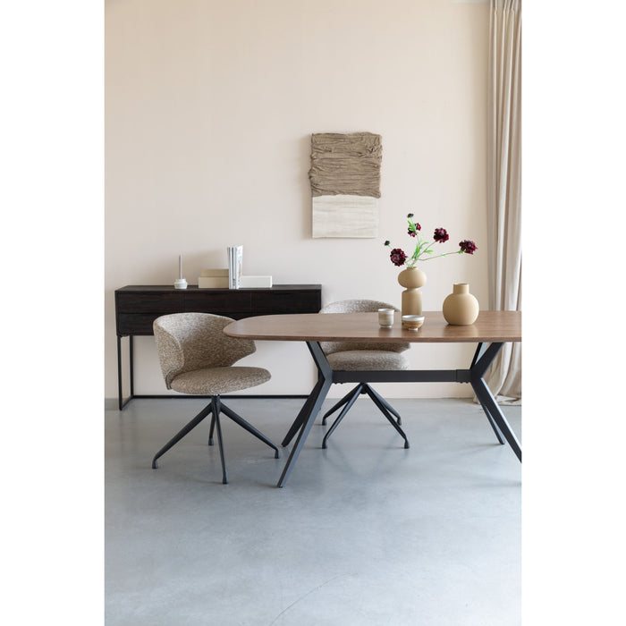 Housecraft Living Balado Eetkamerstoelen Bruin - Set van 2