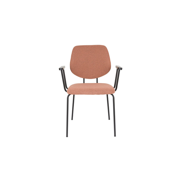 Housecraft Living Zelo Eetkamerstoelen Armleuning Roze - Set van 2