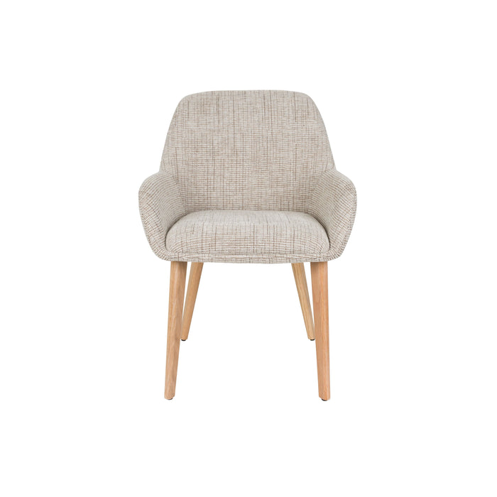 Housecraft Living Loua Eetkamerstoelen Beige| Bruin - Set van 2