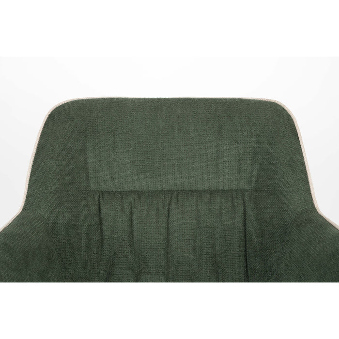 Housecraft Living Daley Eetkamerstoelen Beige|Groen - Set van 2