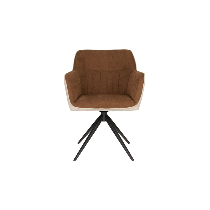 Housecraft Living Daley Eetkamerstoelen Beige|Bruin - Set van 2