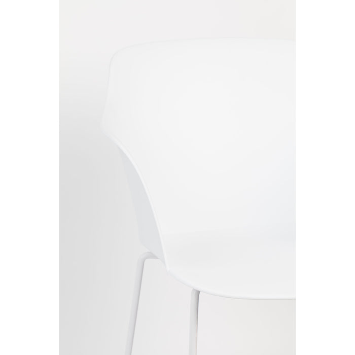 Housecraft Living Tango Eetkamerstoelen armleuning Wit - Set van 2