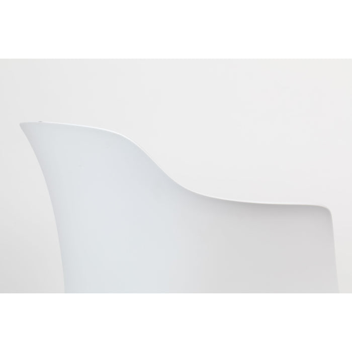 Housecraft Living Tango Eetkamerstoelen armleuning Wit - Set van 2