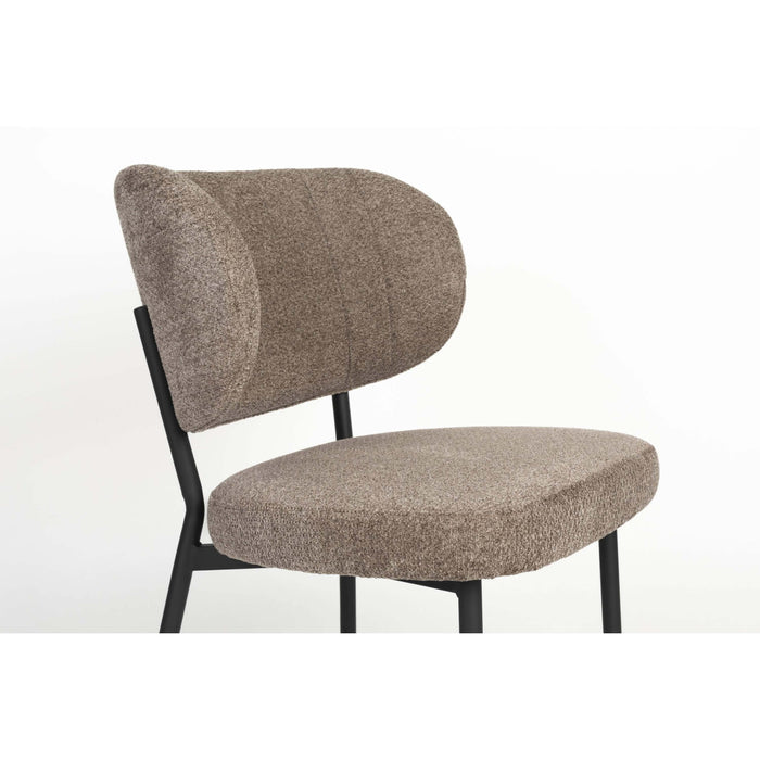 Housecraft Living Sanne Eetkamerstoelen Bruin - Set van 2