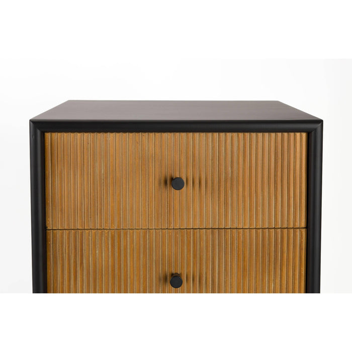 Housecraft Living Coztilla Kast| Opbergkast Hoog Zwart| Bruin