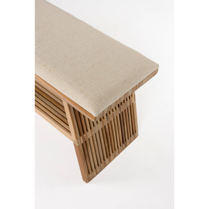 Housecraft Living Djia Bankje Teak Hout - Bruin