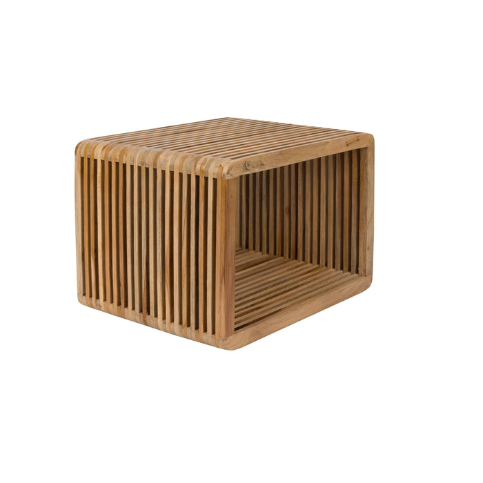 Housecraft Living Djia Kastje| Nachtkastje Teak Hout Klein - Bruin