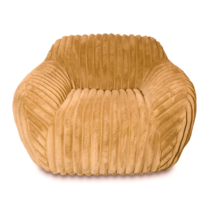 by fonQ Mossy Fauteuil - Rib - Okergeel