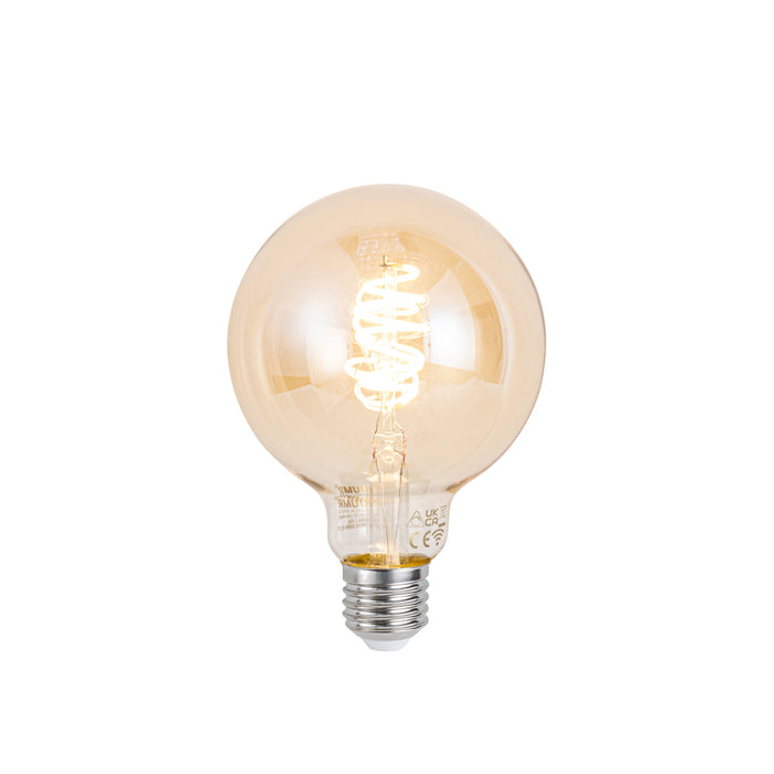 QAZQA Smart plafondlamp zwart 60 cm incl. Wifi G95 - Pua