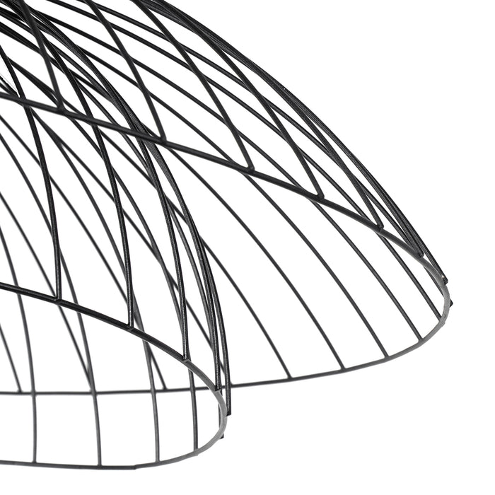 QAZQA Smart plafondlamp zwart 60 cm incl. Wifi G95 - Pua