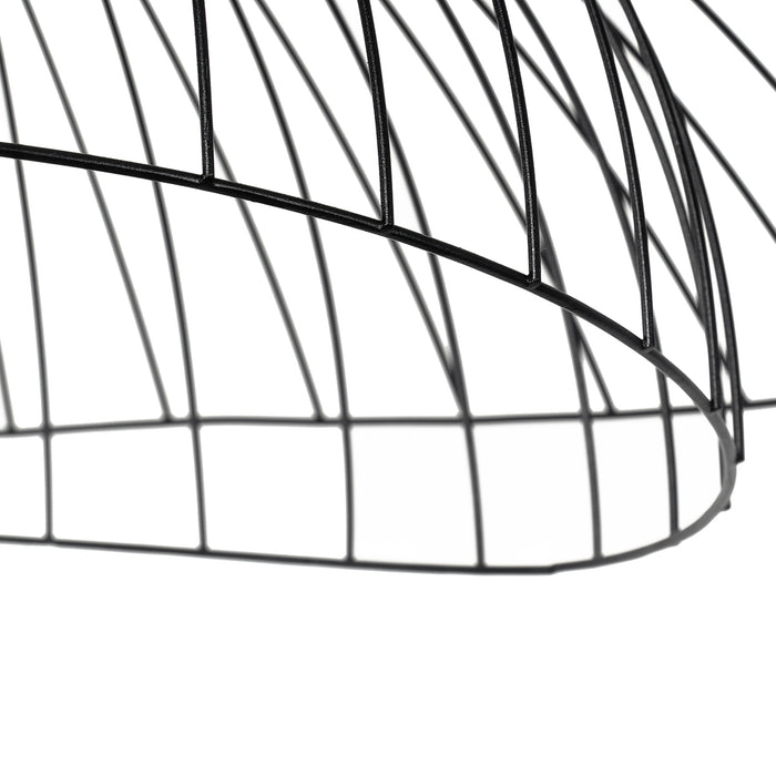 QAZQA Smart plafondlamp zwart 60 cm incl. Wifi G95 - Pua