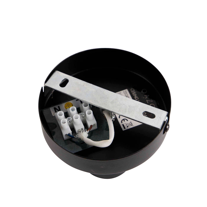 QAZQA Smart plafondlamp zwart incl. Wifi G95 - Facile