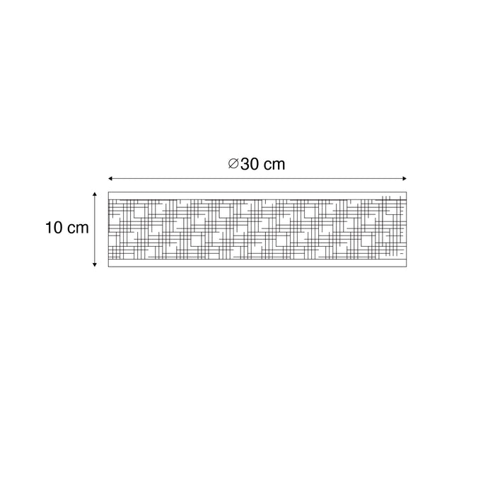 QAZQA Oosterse plafondlamp rotan 30 cm - Tromma