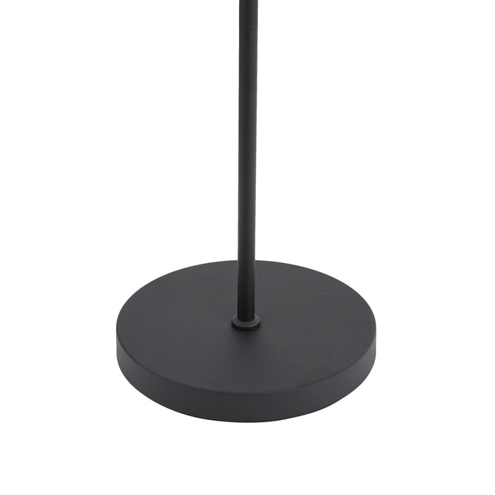 QAZQA Moderne vloerlamp zwart incl. LED 3-staps dimbaar oplaadbaar -