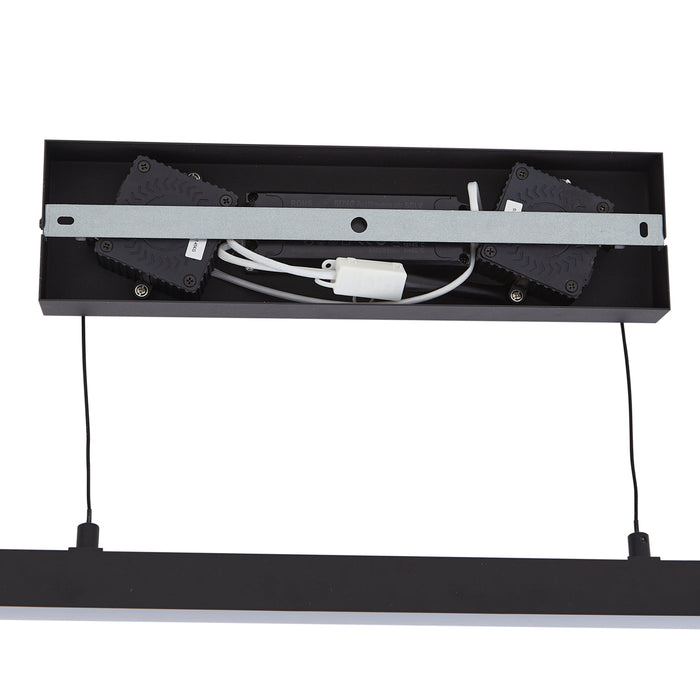 QAZQA Moderne hanglamp zwart met smoke glas - Catch