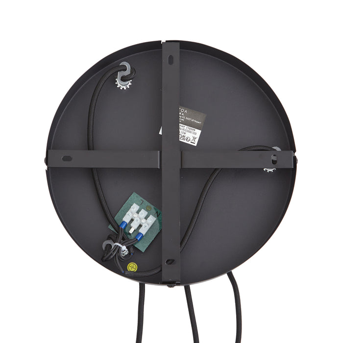 QAZQA Design hanglamp zwart met smoke glas 3-lichts - Ana