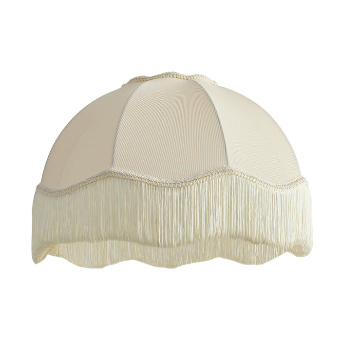 QAZQA Stoffen lampenkap beige met witte binnenkant 45|15|21,5 -