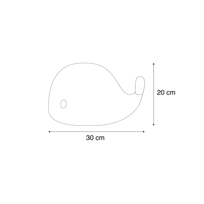 QAZQA Tafellamp wit 30cm incl. LED dimbaar IP54 oplaadbaar - Baby