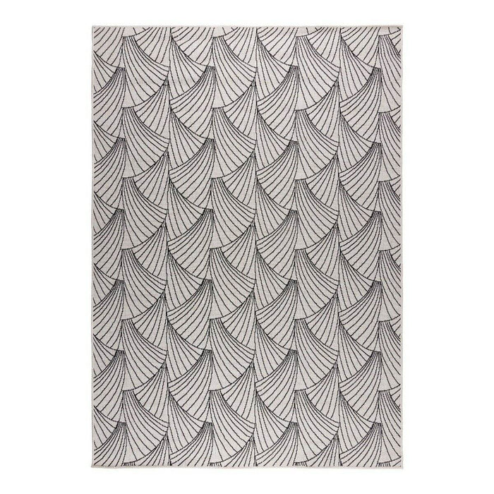 Interieur05 Buitenkleed Deco zwart|wit dubbelzijdig - 160 x 230 cm