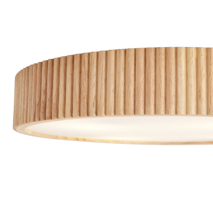 QAZQA Japandi plafondlamp hout 60cm 5-lichts - Lyra