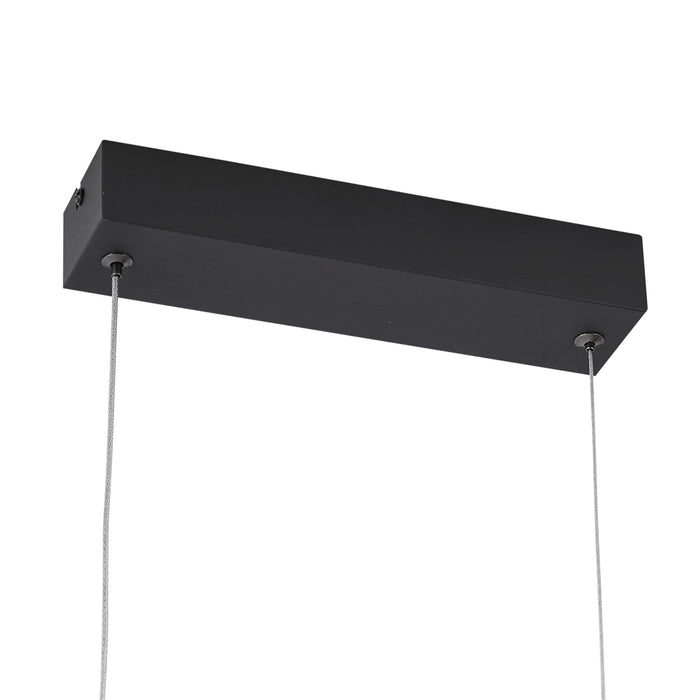 QAZQA Moderne hanglamp zwart incl. LED 3-staps dimbaar - Twirl
