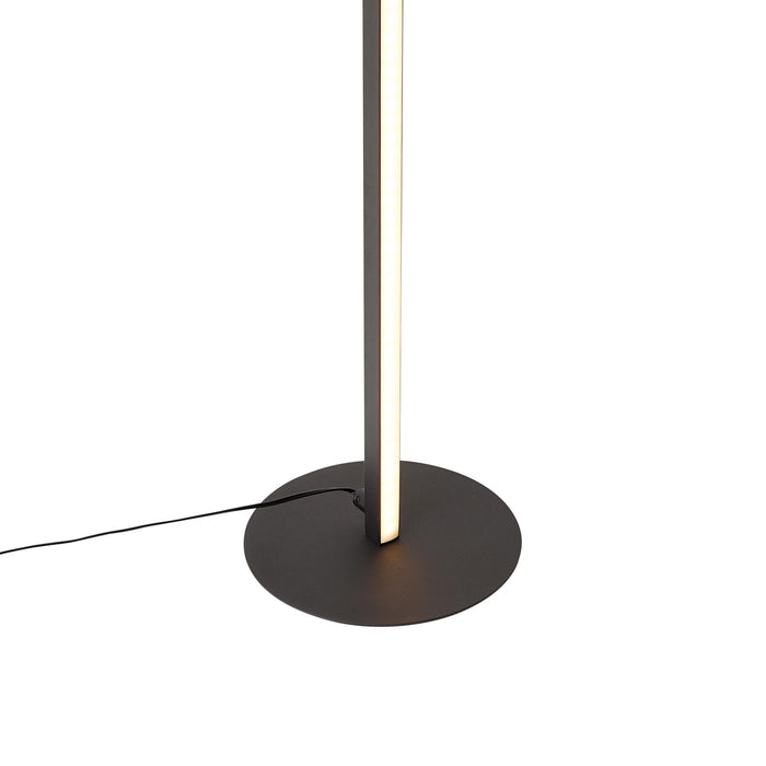 QAZQA Design vloerlamp zwart incl. LED met touch dimmer - Clutch