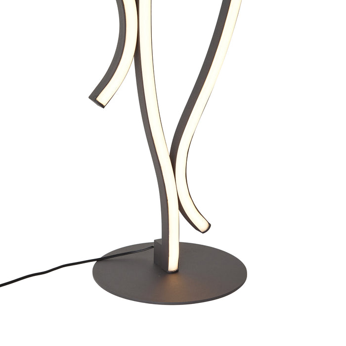 QAZQA Design vloerlamp zwart incl. LED dimbaar - Ying