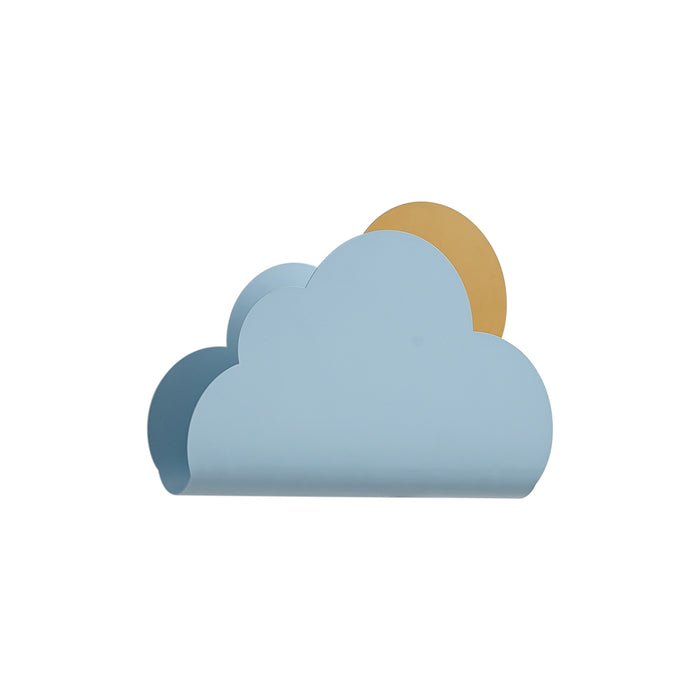 QAZQA Kinder wandlamp blauw wolk met zon - Cloudy