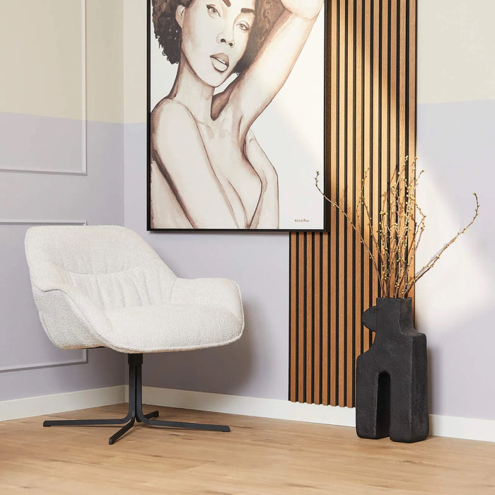 Starfurn - Fauteuil Mila - Wit - 77x80x52 cm