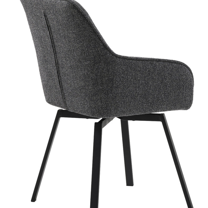 Solune Eetkamerstoel - Set van 2 - Donkergrijs