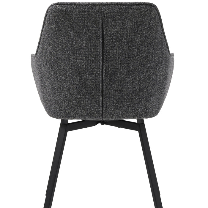 Solune Eetkamerstoel - Set van 2 - Donkergrijs