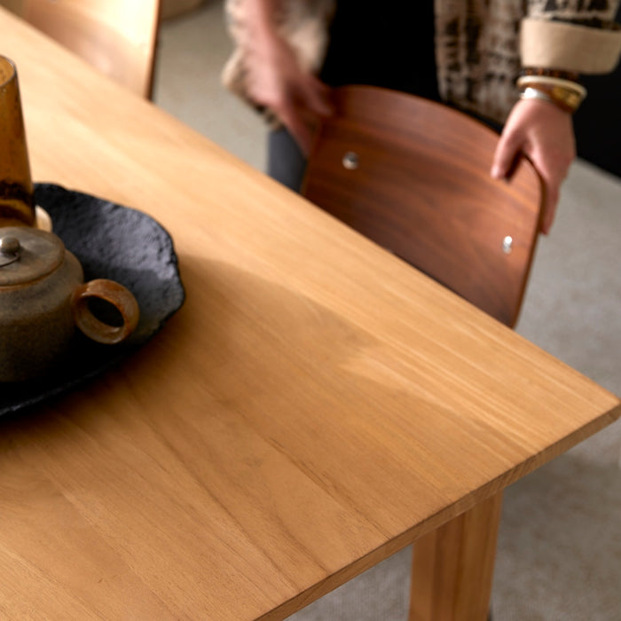 Tikamoon - Uitschuifbare tafel van massief teakhout Noah