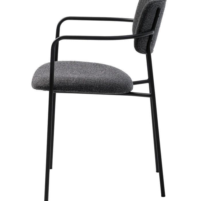 Elowen Eetkamerstoel - Set van 2 - DonkergrijsÊ