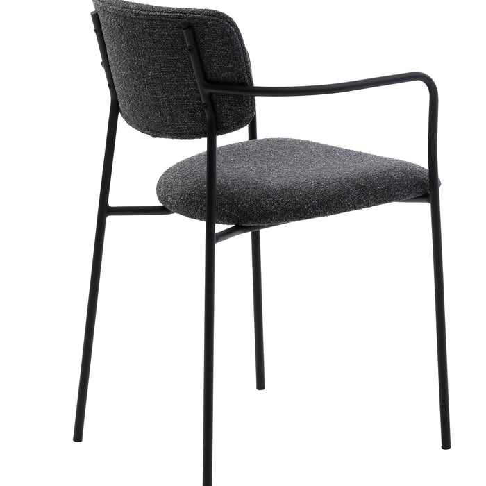 Elowen Eetkamerstoel - Set van 2 - DonkergrijsÊ