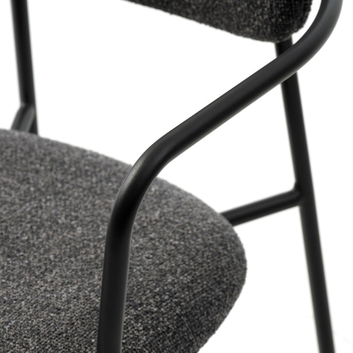 Elowen Eetkamerstoel - Set van 2 - DonkergrijsÊ