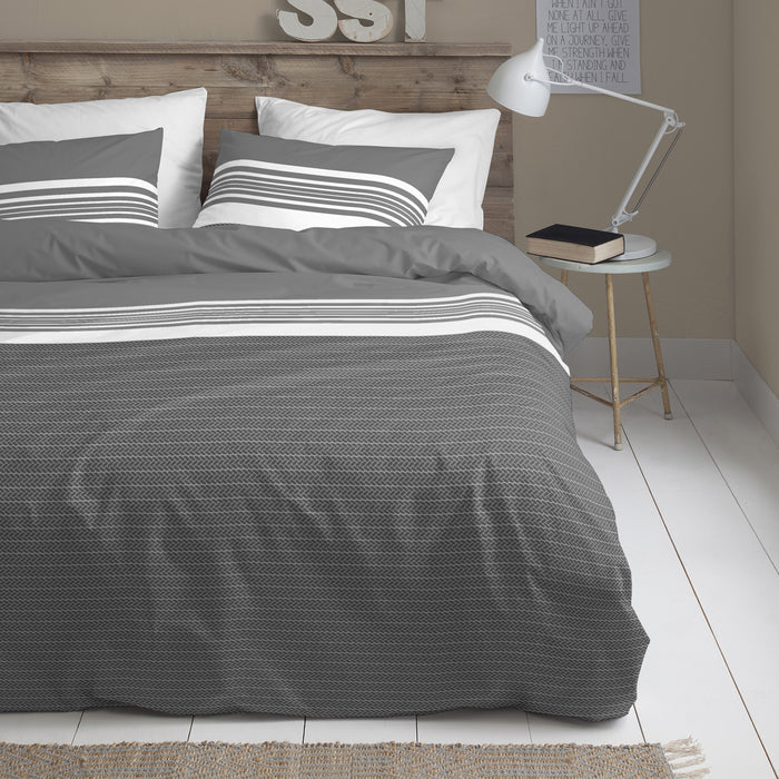 Cinderella Flux Dekbedovertrek 240 x 200/220 cm - Antraciet