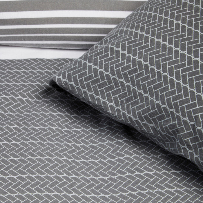 Cinderella Flux Dekbedovertrek 240 x 200/220 cm - Antraciet