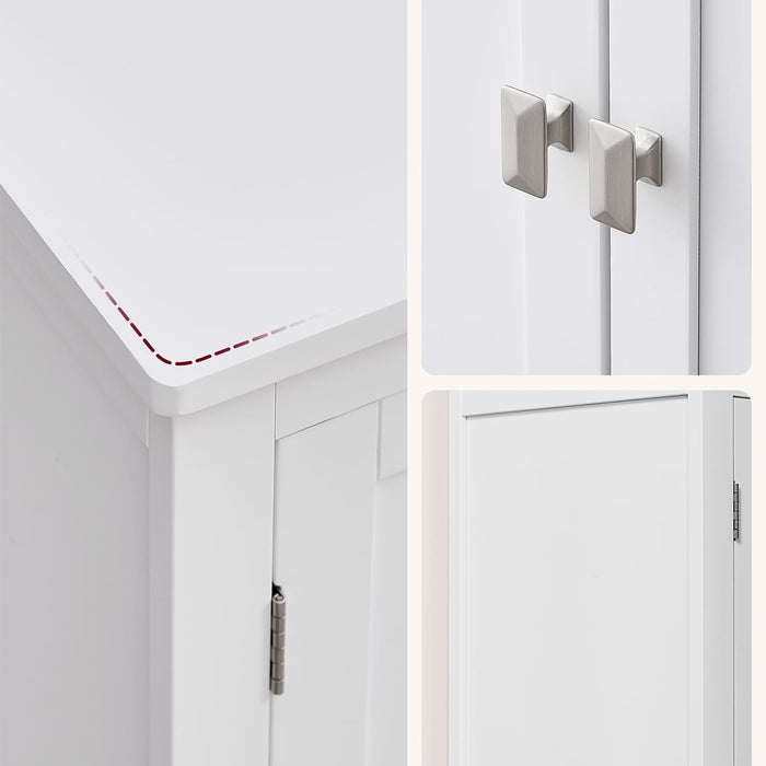 Calicosy - Klein opbergmeubel met 4 deuren - H110 cm - Wit