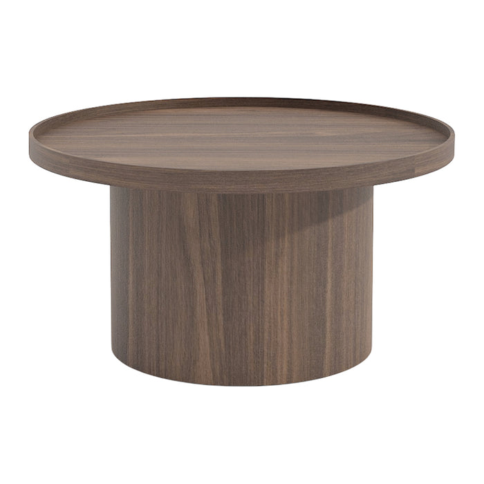 by fonQ Brik Salontafel Ø 78 cm - Walnoot
