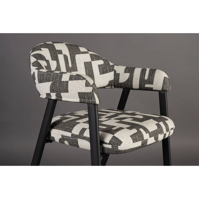 Dutchbone Miyo Eetkamerstoelen - Set van 2 - Zwart