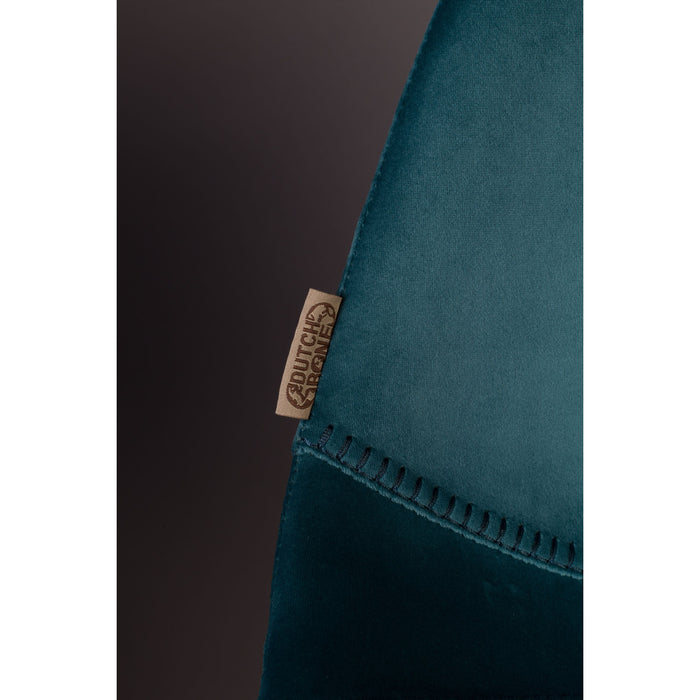 Dutchbone Franky Eetkamerstoelen Blauw - Set van 2