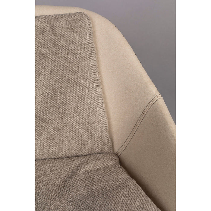 Dutchbone Wakefield Eetkamerstoelen Ivory - Set van 2 - Beige