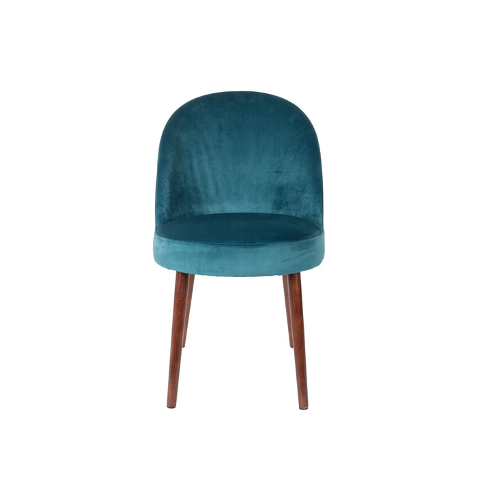 Dutchbone Barbara Eetkamerstoelen Blauw - Set van 2
