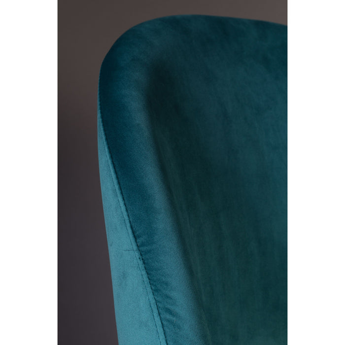 Dutchbone Barbara Eetkamerstoelen Blauw - Set van 2