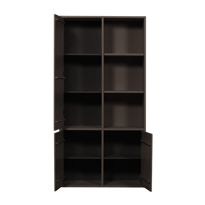 WOOOD Merel opbergkast - Grenen - Middenbruin - 100x200x44