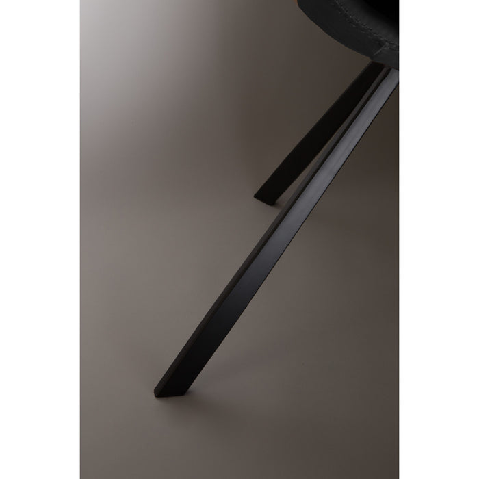 Dutchbone Franky Eetkamerstoelen Zwart - Set van 2