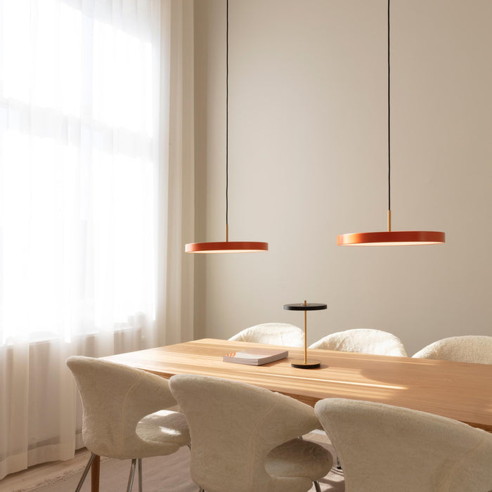 Umage Asteria hanglamp LED medium Ø43 staal Taupe