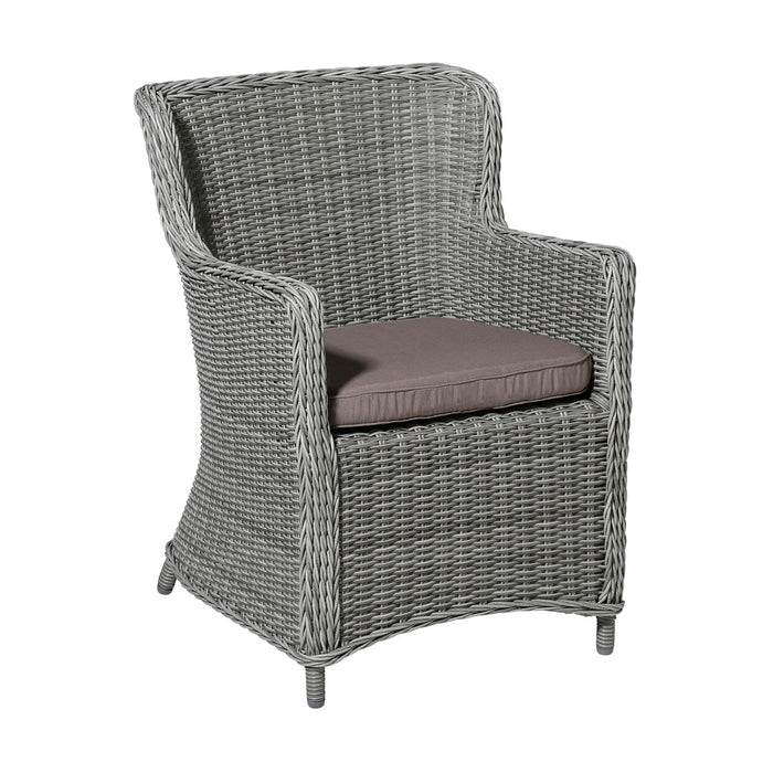 Madison - Zitkussen Wicker Panama taupe - Ca. 48x48 cm - Set van 4